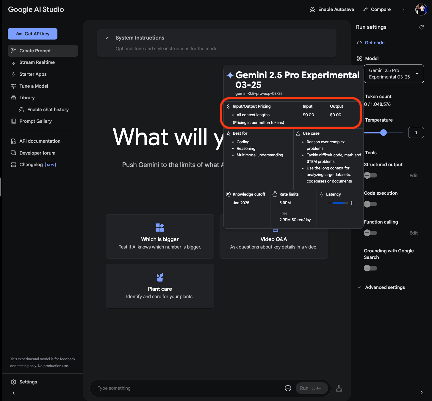 Google AI Studio
